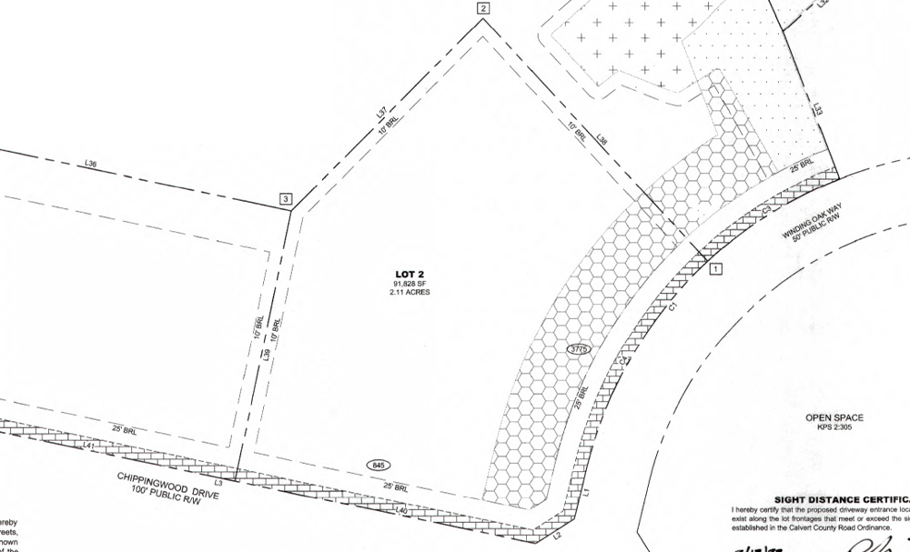 Willow Oaks Homesite 1 Map